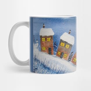 Houses in the Snow Mug